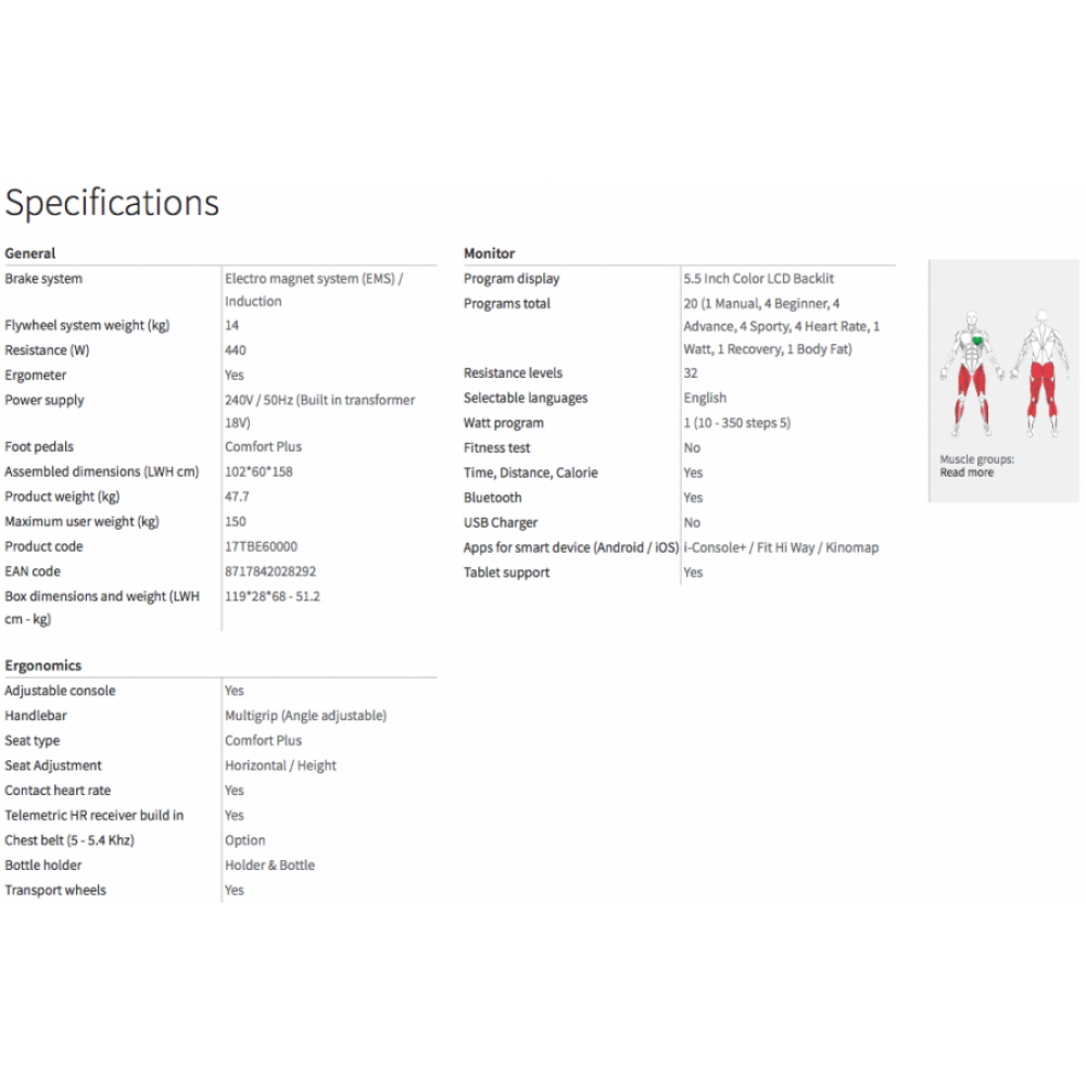 tunturi hometrainer performance e60